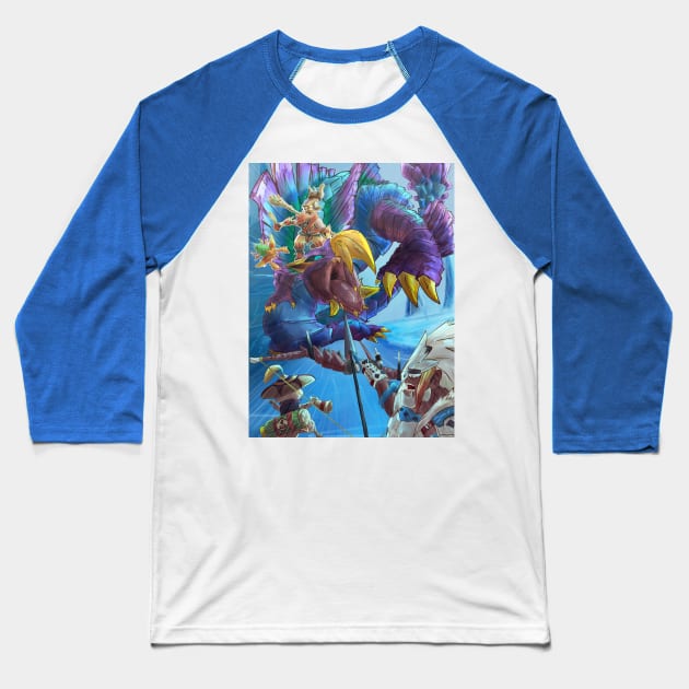 Against the Tidal Najarala Baseball T-Shirt by MinosArt